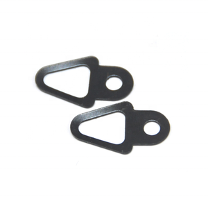 Gancio triangolare nero a 1 foro per appendere cornici con viti - Product Image 3