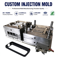 Service de fabrication de moules d'injection plastique sur mesure ±0,005 mm, 1M cycles, certifié ISO IATF RoHS pour coques de téléphone et coques électroniques en plastique