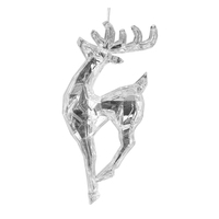 Zhengtian Usine Personnalisé Acrylique Clair Transparent Suspendu Cerf Ornement Dispersant Renne Décoration De Noël Fournitures