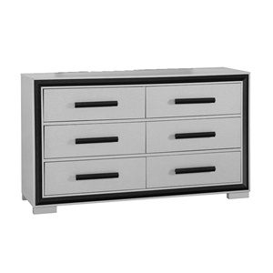 Cómoda Moderna y Duradera de Madera de Roble en Gris y Negro para Dormitorio y Sala de Estar - Product Image 1