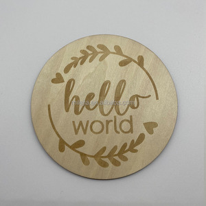 Cadeau personnalisé pour nouveau-né, disque de jalons mensuels en bois, cartes souvenir <span class=keywords><strong>photo</strong></span> pour bébé, cartes de jalons mensuels, plaques en bois - Product Image 4