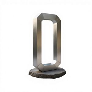 Escultura Art Deco EX610 de Acero Inoxidable, Duradera, Impermeable, Multifuncional, para Montar en el Suelo, para Pasillos, Parques, Jardines, Entradas - Product Image 1