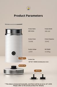 Espumador de leche automático Espumador de leche doméstico Café caliente y frío Latte Máquina para espumar leche eléctrica Fabricante de espuma - Product Image 3