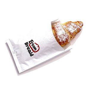 80gsm Compostable Greaseproof Waterproof Paper <b>Bag</b> Customized Eco-Friendly Food Packaging Brown Kraft Paper Bread & <b>Cakes</b> <b>Bag</b> - Product Image 4