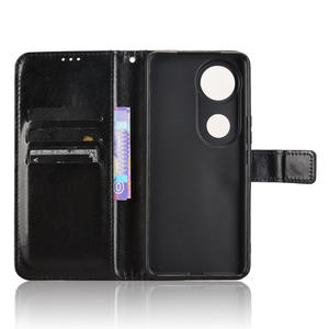 เคสโทรศัพท์หนังกระเป๋าสตางค์ลาย Crazy Horse สำหรับ VIVO V50 5G - Product Image 3