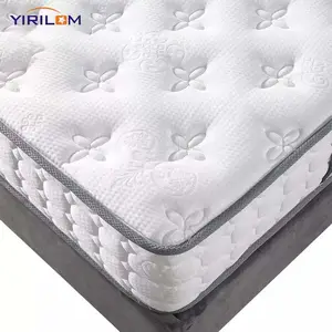 Deep Sleep Euro Top Hybrid Latex 7 Zone Innerspring Mattress Individual Pocket Spring Mattress