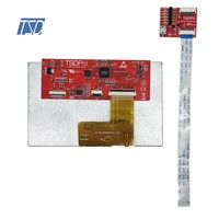 Pantalla lcd ips de 800x480, módulo lcd tft de 5 pulgadas, gran angular de visión, Protocolo HMI UART