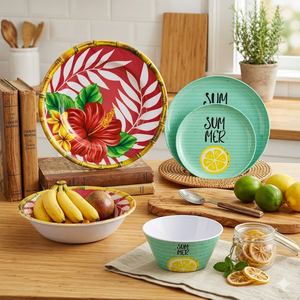 Juego de Vajilla de Melamina con Diseño de Limones, 12 Piezas, Servicio para 4 Personas - Product Image 2