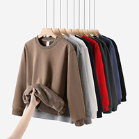 Pull épais en maille 100% pure de grande taille pour l'automne et l'hiver, vêtements décontractés pour hommes, pull à capuche brodé