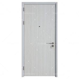 Precio barato puerta de acero resistente al fuego puerta de salida de emergencia con barra de pánico con cerradura inteligente para hotel escuela residencial casa - Product Image 1