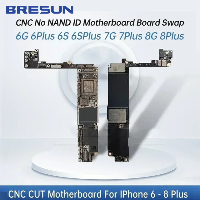 CNC ID Motherboard for iPhone 6 6S 7 8 Plus ICloud Mainboard Swap Removed Baseband CPU Logic Board With Without Nand Board Swap