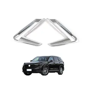 Chrome Plated External Accessories Front Fog Lampshade Automotive ABS Carbon Fiber OEM Suitable for Honda 2023 Model CRV CR-V