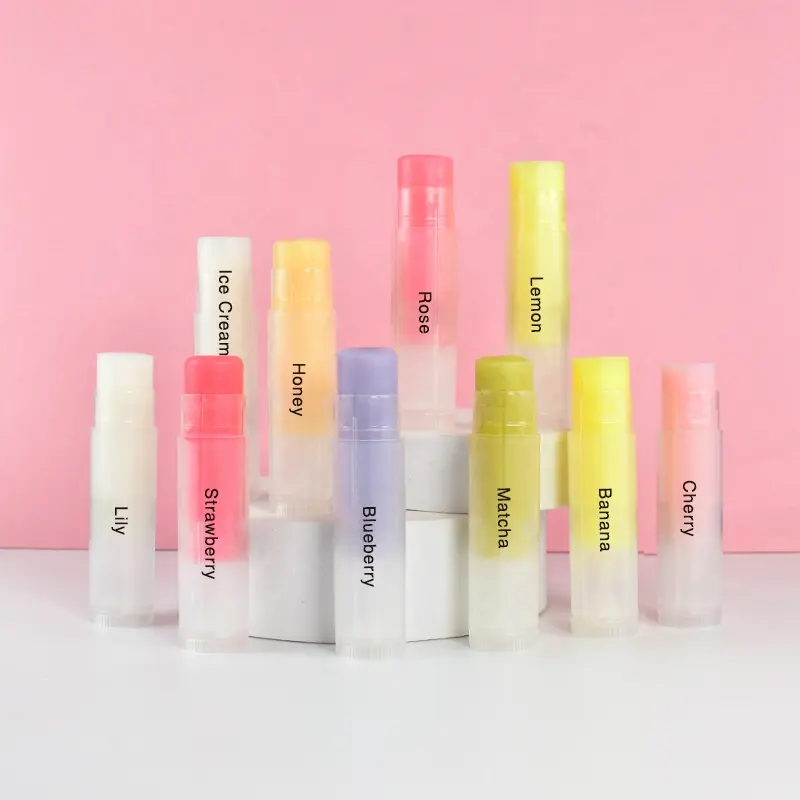 Klarer transparenter Lippen balsam Private Label Lippen balsam OEM Natürlicher Lippen balsam