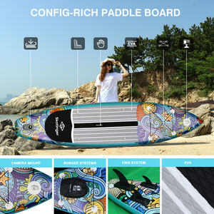 บอร์ดไม้พายแบบยืนสำหรับตกปลาและโต้คลื่นพร้อมไม้พาย - Product Image 6