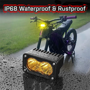 Feux de brouillard auxiliaires jaunes de 3 pouces, faisceau combiné, 20 W, phare de moto, LED pour Talaria Sting R Mx4 Mx3 21-25 - Product Image 5