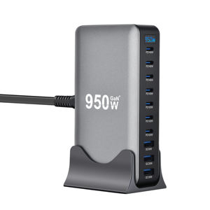 <span class=keywords><strong>Chargeur</strong></span> de bureau intelligent GaN de haute qualité à 10 ports 800W 100W/140W USB-C PD3.1 QC3.0 OCP/OCV CE/FCC Utilisation domestique/industrielle <span class=keywords><strong>Prise</strong></span> UK - Product Image 4