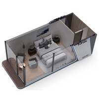 Maison mobile préfabriquée moderne de style capsule spatiale, cabine, conteneur pour appartement/hôtel/villa