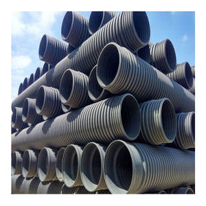 Système de canalisation d'égouts en tuyaux spirale à paroi profilée creuse en HDPE - Product Image 1