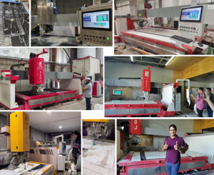 Hualong Machinery HKNC-450J Máquina de corte por <span class=keywords><strong>chorro</strong></span> de agua y sierra de puente de 5/6 ejes para piedra, sierra CNC de <span class=keywords><strong>chorro</strong></span> de agua para mármol y granito - Product Image 5