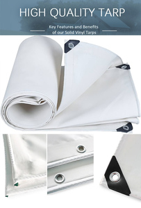 Customized Size PVC Tarpaulin Fabric in Various Colors <strong>Water</strong> <strong>Proof</strong> Construction <strong>Material</strong> - Product Image 5