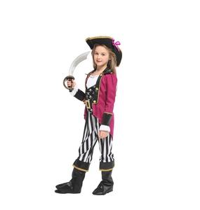 Poliéster <span class=keywords><strong>Disfraces</strong></span> <span class=keywords><strong>de</strong></span> Halloween Impresión digital Inventario adecuado Pretty Pirate Lady Jazz con abrigo Top Pantalones - Product Image 1