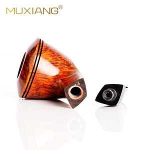 Handmade Briar Wood Tobacco Pipe Bulldog Shape Free Type Solid Wood Smoking Pipe - Product Image 4