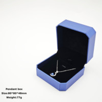 Estuche Portátil Octogonal Azul Texturizado para Joyas con Cierre de Hebilla, Empaque Premium para Anillos, Pulseras y Collares