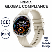 Montre connectée ultra-fine M301 OEM ODM avec logo personnalisé, écran AMOLED 1,32 pouces, marque privée, suivi de santé, vente en gros, usine