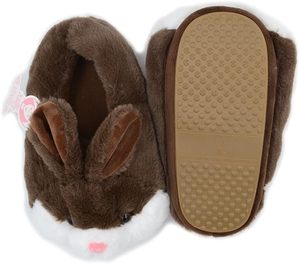 Pantoufles en peluche lapin à bas prix pour enfant, pantoufles amusantes et chaudes, chaussures d'intérieur, animaux, pantoufles en coton - Product Image 5