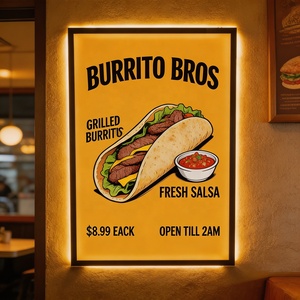 Free Design Custom Logo Outdoor Hanging Light Box Acrylic Ultra Thin LED Lightbox Sign for Shop Wall Decor - Product Image 3