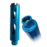 Foret diamanté sec de qualité industrielle 30-400 mm avec filetage pour le perçage à sec du béton, de la brique et du mur en pierre, longueur 350 mm
