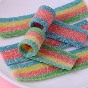 Caramelle Gommose Assortite al Gusto di Frutta, Dolci e Aspre, Certificato Halal, Gommose Acide a Forma di Cintura e Gommose Acide a Forma di Sabbia, Vendita all'Ingrosso Personalizzata - Product Image 3