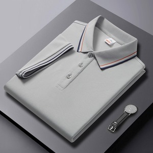 <span class=keywords><strong>T</strong></span>-shirt d'é<span class=keywords><strong>t</strong></span>é à manches courtes pour homme, personnalisable avec logo OEM et ODM, style décontracté pour papa, polo d'affaires - Product Image 5
