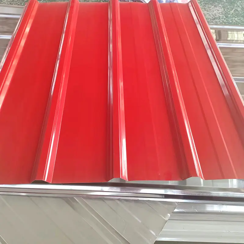 Large stock of corrugated steel plate color steel tile metal roof plate 4x8 galvanized corrugated metal plate