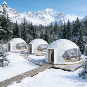 Domo Geodésico Prefabricado Aislado para las Cuatro Estaciones, Domo de 6m para Glamping, Domo Pequeño para Jardín con <span class=keywords><strong>Chimenea</strong></span>, Venta al Por Mayor - Product Image 6