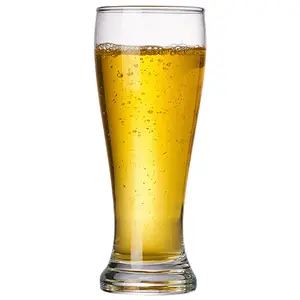 Wholesale beer glassware weizen pilsner pint glasses cup high quality glass drink beer juice mug for bar