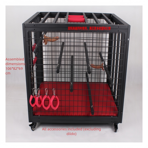 Scarletsin F-8 Gabbia per Cani 100% Impermeabile per BDSM, Giocattoli Sessuali, Strumenti di Addestramento, Divertimento in Camera da Letto, Punizione e Fissaggio - Product Image 3