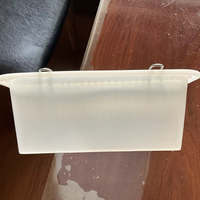 Kandang Ternak Tikus Plastik dengan Penutup Kancing Stainless Steel, Kotak Hewan Peliharaan Mewah untuk Memberi Makan dan Melihat, Botol Air, Baki Plastik