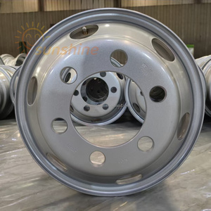 Fabrication de jantes en acier sur mesure pour usage léger 6.0x16, jantes de 16 <span class=keywords><strong>pouces</strong></span> pour <span class=keywords><strong>remorque</strong></span>, jantes de camion sans chambre à air 7.50R16 neuves - Product Image 5