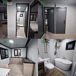 Appartement conteneur préfabriqué de 20 pieds, maison modulaire pliable, <span class=keywords><strong>studio</strong></span> portable entièrement équipé, résistant aux ouragans, 2 chambres - Product Image 2