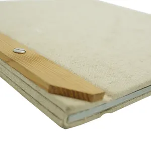مخصص قماش طباعة غلاف الكتاب الحرارية القديمة اليدوية كتاب مغلف مع يمول العمود الفقري