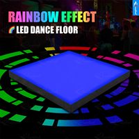 TSINYE LED Matrix Light Tanzfläche Bühnen lichter für Hochzeit 48 leds Gehärtetes Glas Infinity Mirror Panel 3D-Effekt LED-Licht