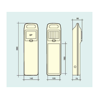 Boîte de distribution de prise industrielle en plastique ABS étanche IP67 Boîte électrique de chantier portable mobile