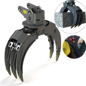 Double cylindre hydraulique XUVOL Diesel Powered Forest Tools Nouveau grappin <span class=keywords><strong>à</strong></span> bûches <span class=keywords><strong>à</strong></span> contrôle électronique - Product Image 3