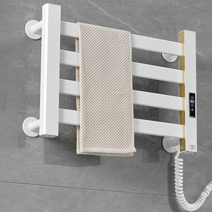 Vente en gros Porte-serviettes électrique pliant intelligent en fibre de carbone pour salle de bain, sèche-serviettes électrique chauffant - Product Image 2