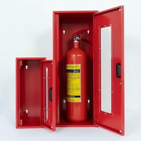 Armoire à Tuyaux d'Incendie en Acier Inoxydable Murale Extérieure, Équipement de Stockage de Sécurité Incendie d'Urgence avec Serrure, Boîte Haute Capacité