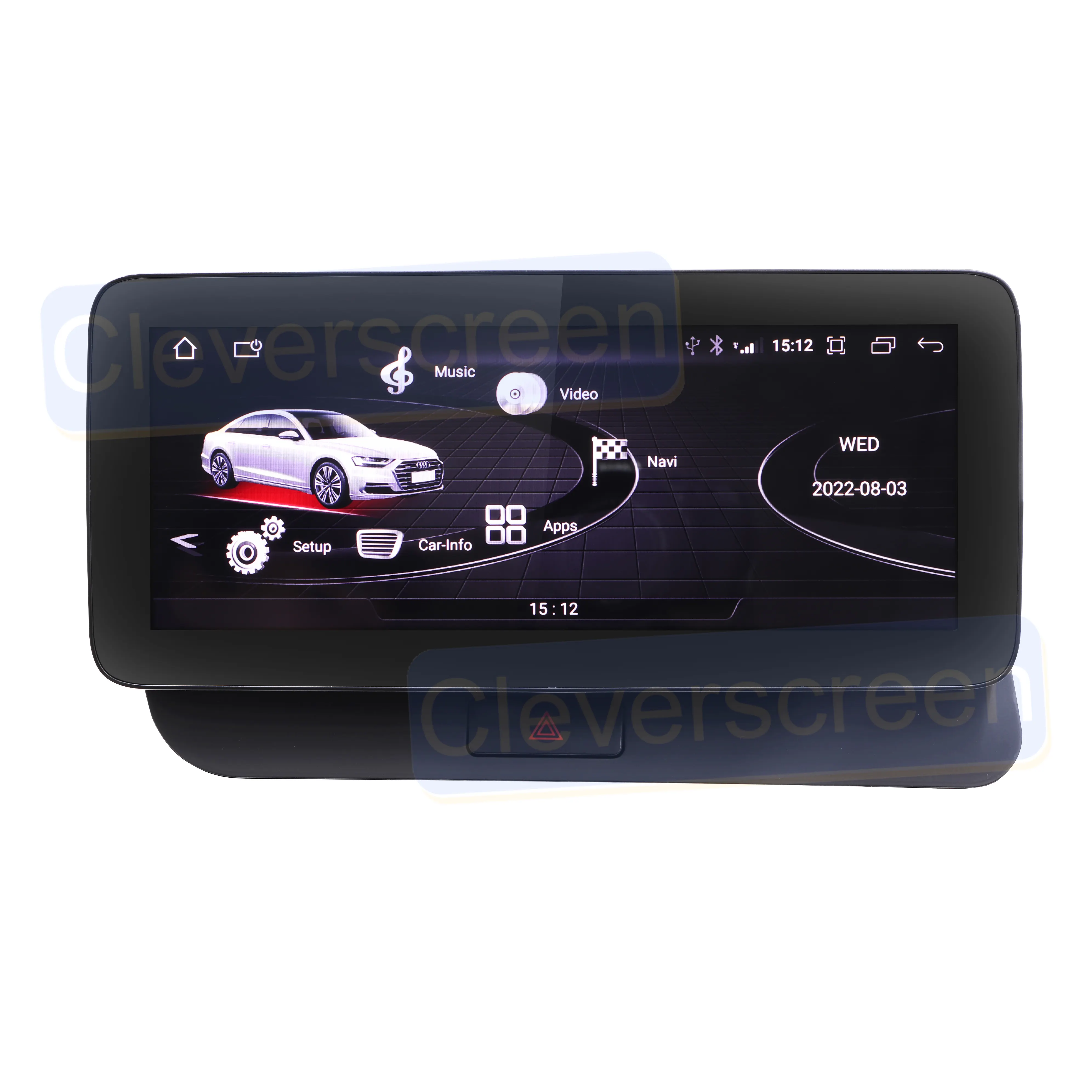 Layar Sentuh HD Besar 10.25 ''Android Monitor Mobil Stereo DVD Pemutar Video untuk Audi Q5 2009-2017 Sistem Navigasi GPS Carplay