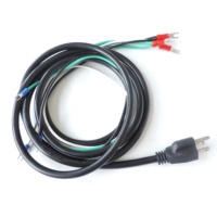 USA Standard 220V 110V USA Cordon d'alimentation secteur 14awg 16awg 18awg 3 broches d'alimentation 8 'câble vers connecteur de borne bêche 165012