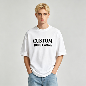 Camiseta Blanca para Hombre, 260 g/m², Algodón Peinado Compacto Siro, Cuello Redondo, Manga Corta, Alta Calidad, Personalizable - Product Image 1