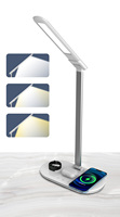 4-in-1 draadloos oplaadstation, slaapkamertafellamp, multifunctionele oplader, standaard met lamp, oogbescherming, draadloze snellader